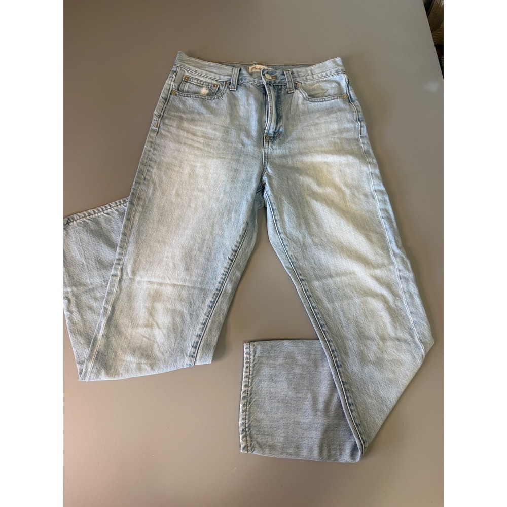 Madewell Perfect Summer Jean Light Wash High Rise Straight Leg Denim C2819 27